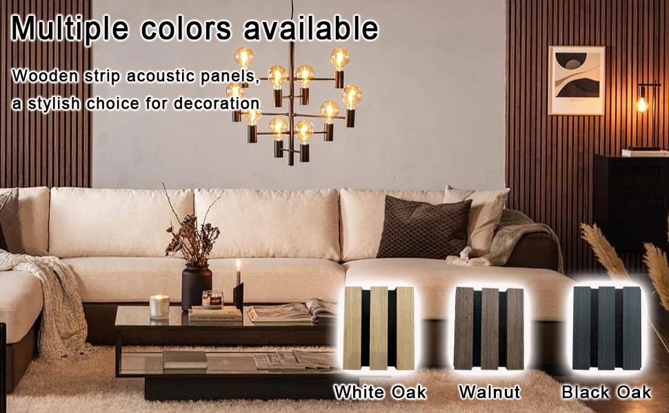 Factory  Wood Slat Acoustic Panels Durable 3D Textured Ceiling Wall Panels for Noise Reduction details