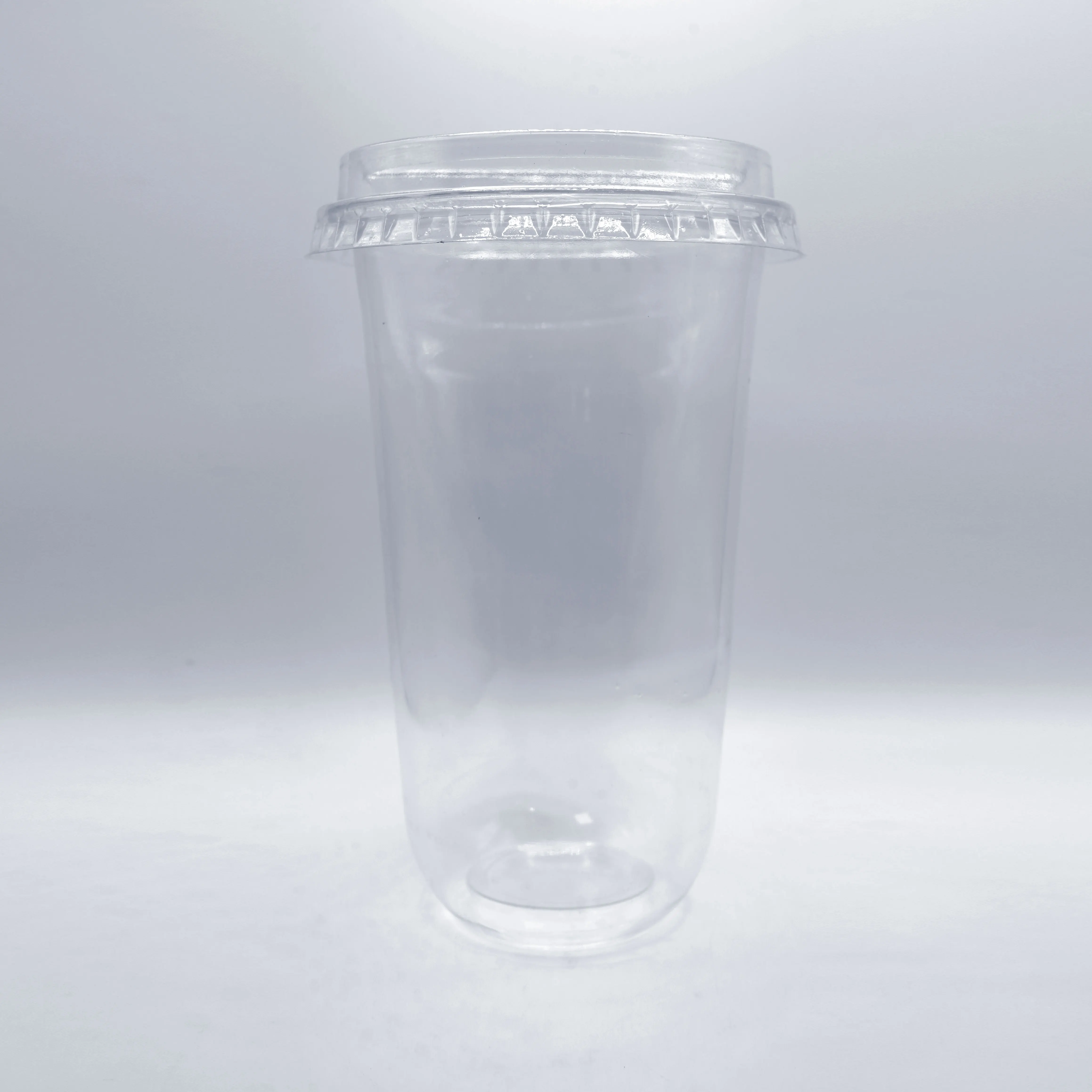 Haccp Open Half Lid Pet Oem Odm Plastic Cups With Lids Hot Brand