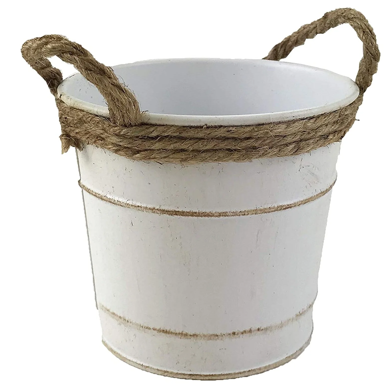 Modern Black Galvanized Beverage Tub Home Decor Round Shaped Beverage