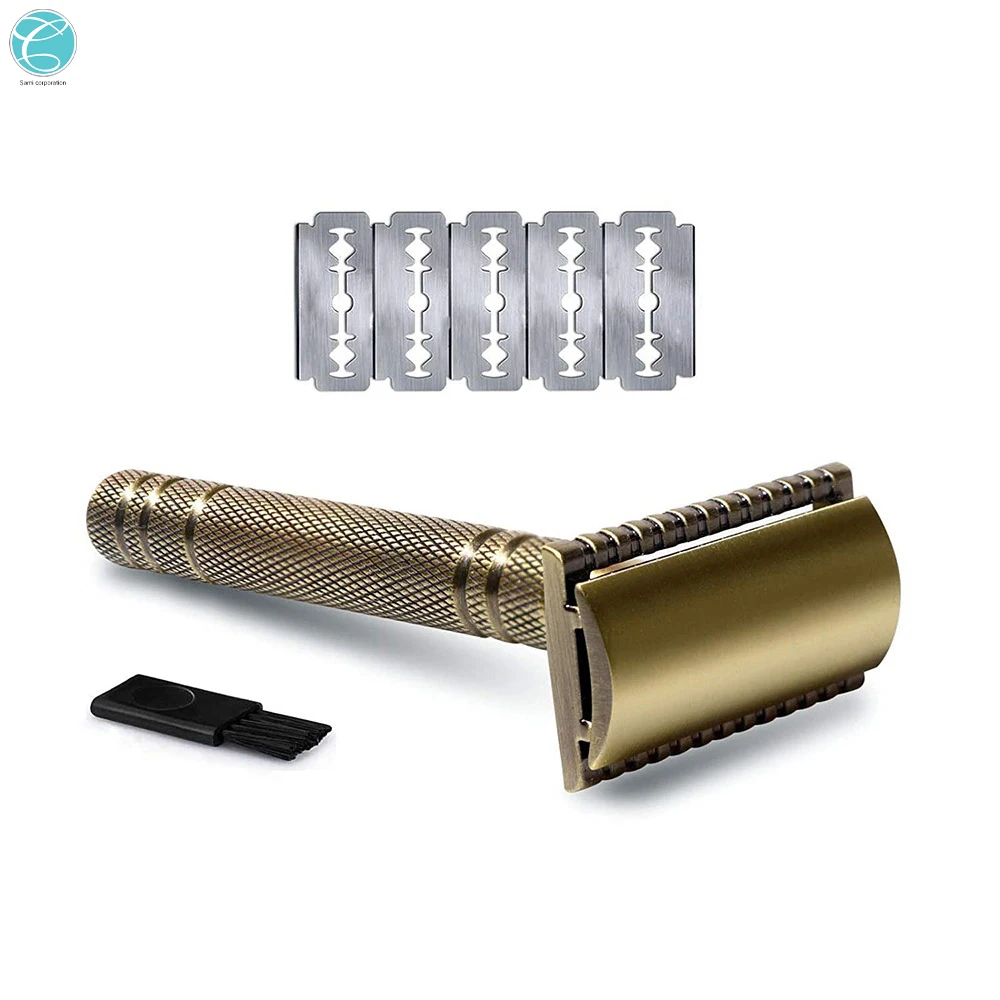 New Custom Double Edge Personal Safety Razor Replaceable Blade Safety