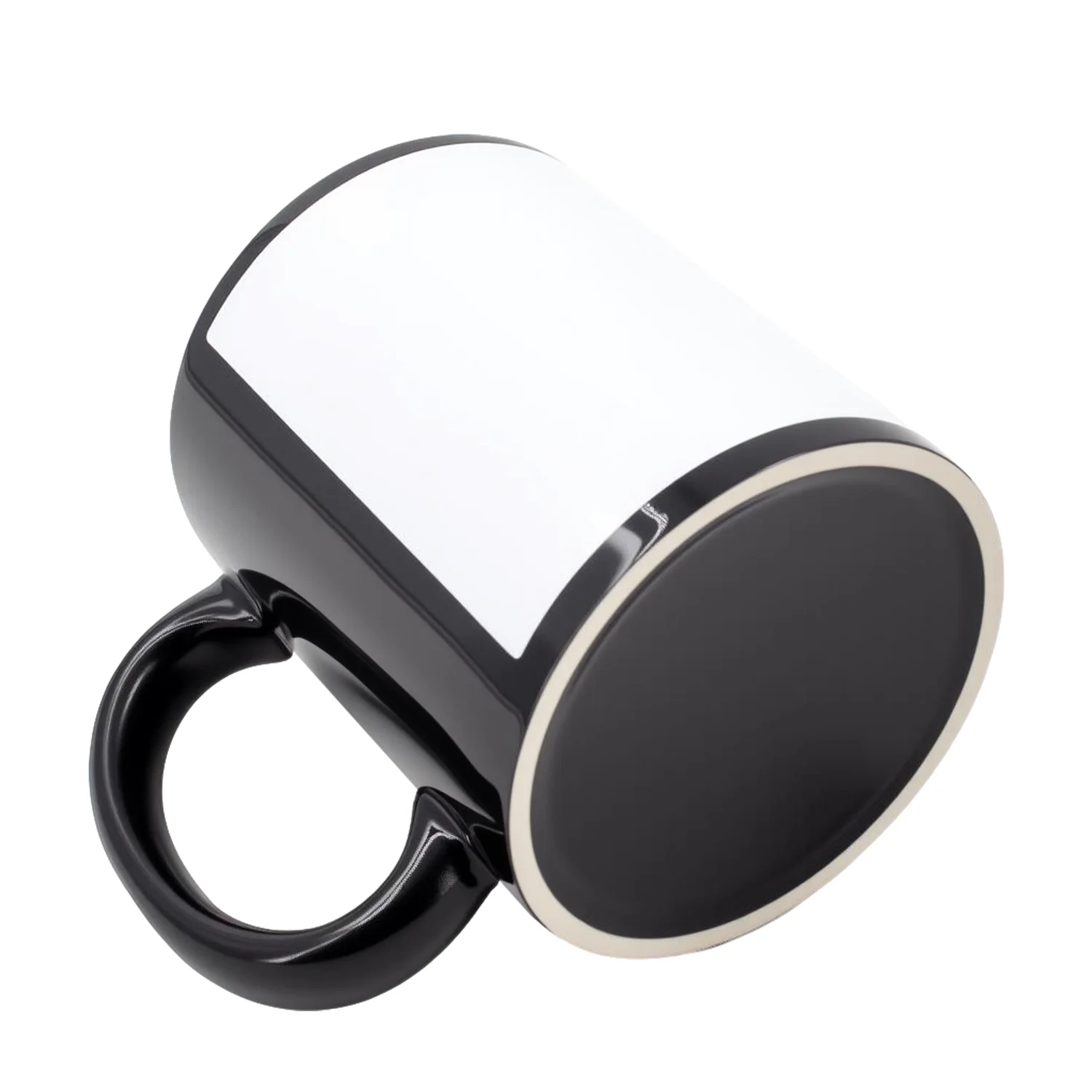 EffiPrint Custom Black Modern Eco-Friendly Ceramic Sublimation Coffee Mug-Dishwasher & Microwave Safe_voghion.com