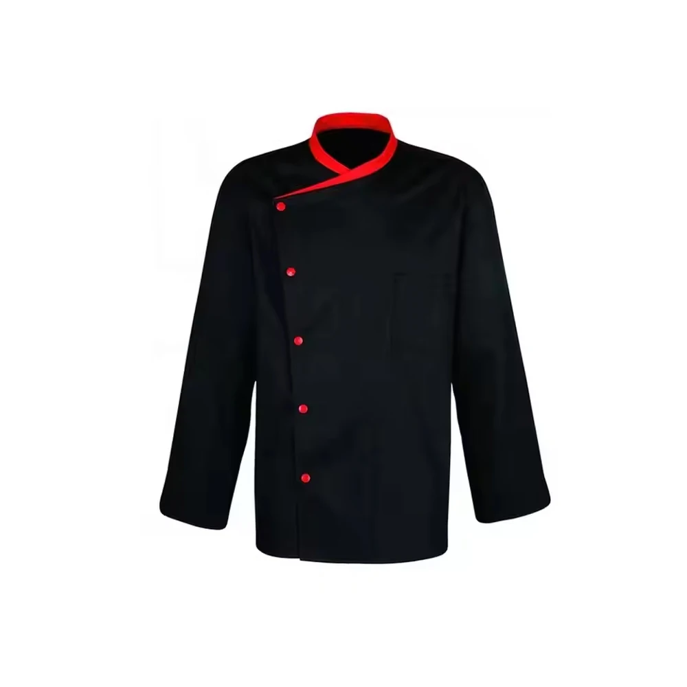 Bulk Supply Latest Design Customized Sleeve 100% Pure Cotton Chef Coat Restaurant Kitchen Uniform