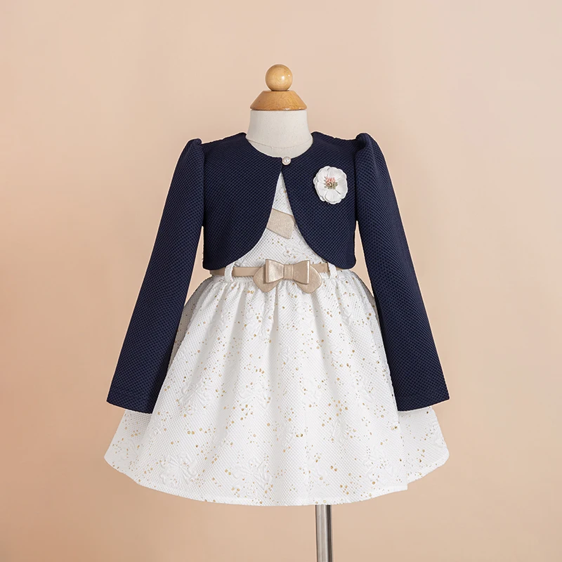 Girls Frocks Party Dress Casual Kids Wear Flower Girls Dresses Smocked