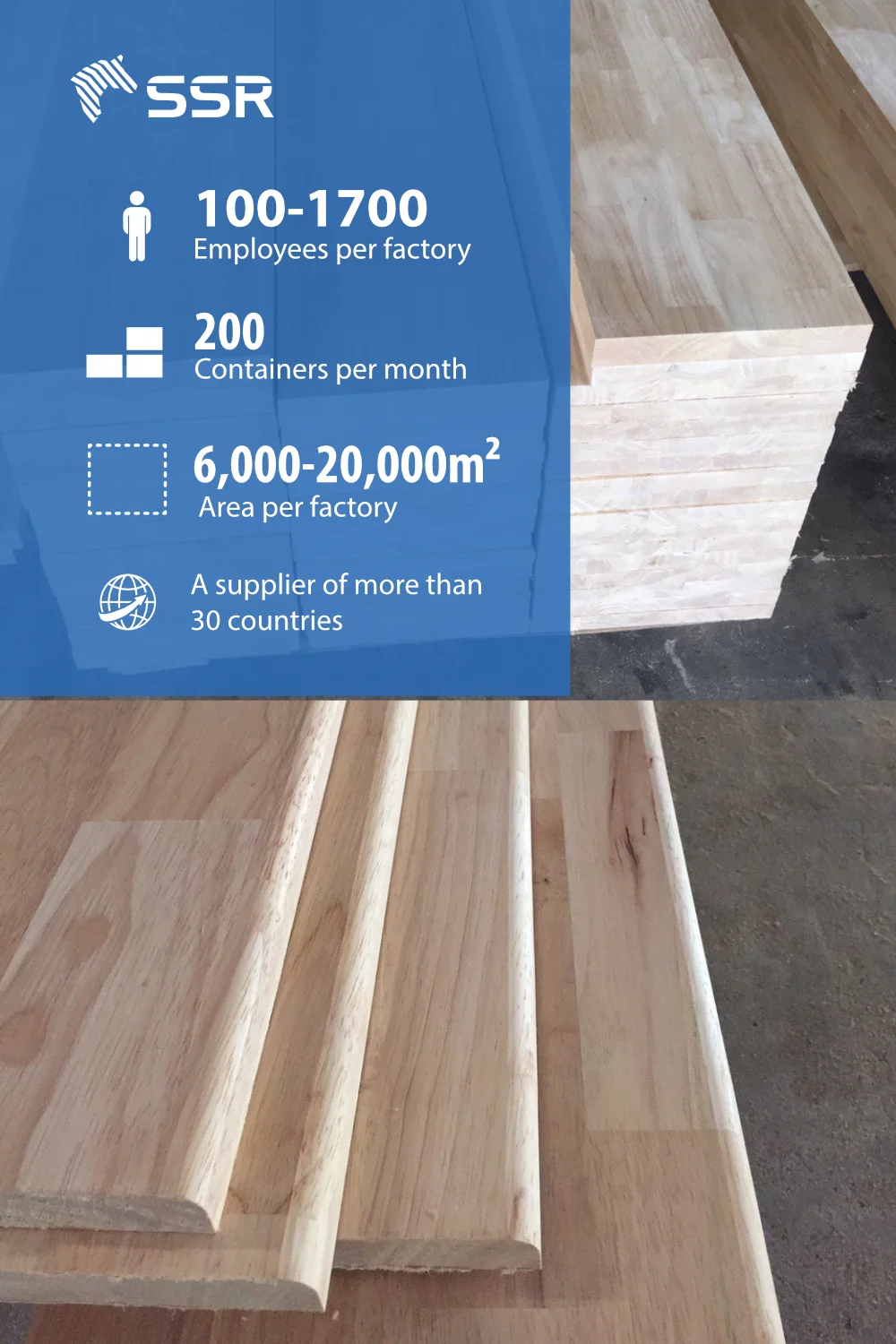 Ssr Vina Wood Stair Tread Rubberwood Stair Tread Stair Step For