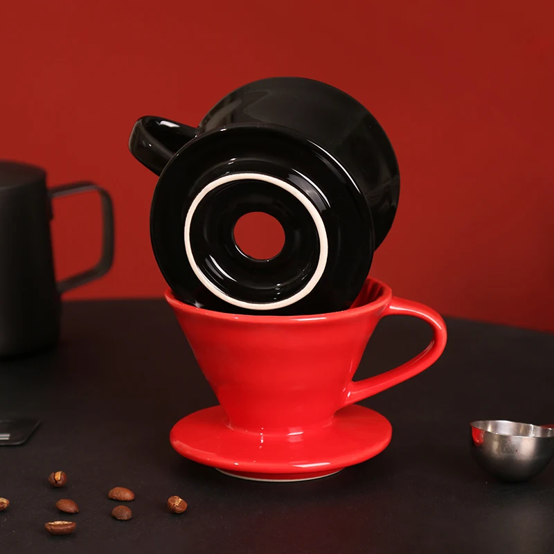 Cornflower Artisan Series Baked Flower Ceramic Coffee Dripper for 1-4 Cups details