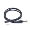 Black Digital audio Type-C to 6.35mm straight connector