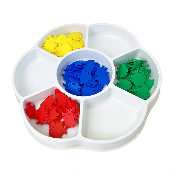 40cm Stackable Circle Sorting Tray - Educational Fun
