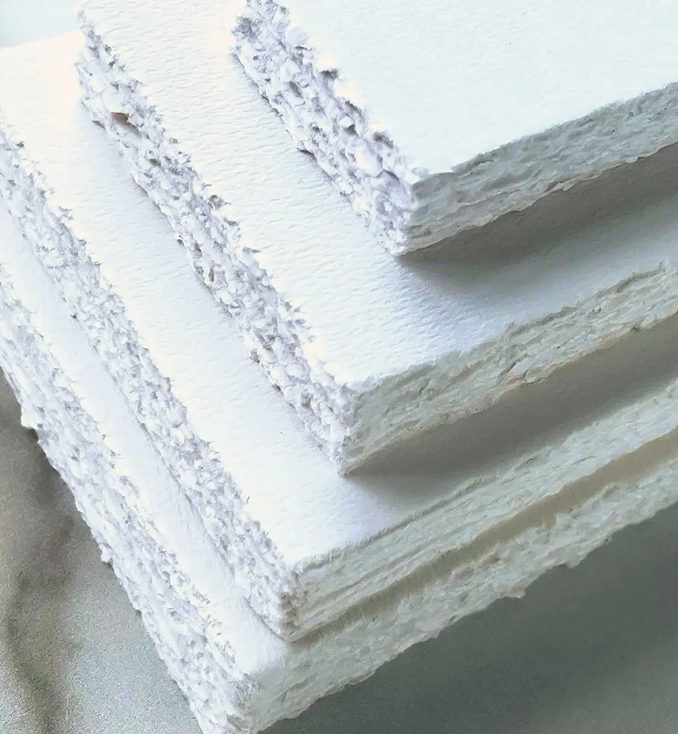 Deckle Edge Paper - Vintage Hand Made Loose Leaf Sheets