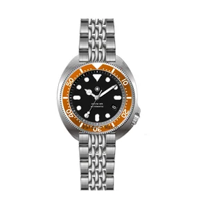 Colorful Aluminum Insert 316L Stainless Steel Automatic Watch Sapphire Crystal Japan Luminous Seiko 20BAR Water Resistance OEM