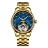 gold-blue-gold stainless steel
