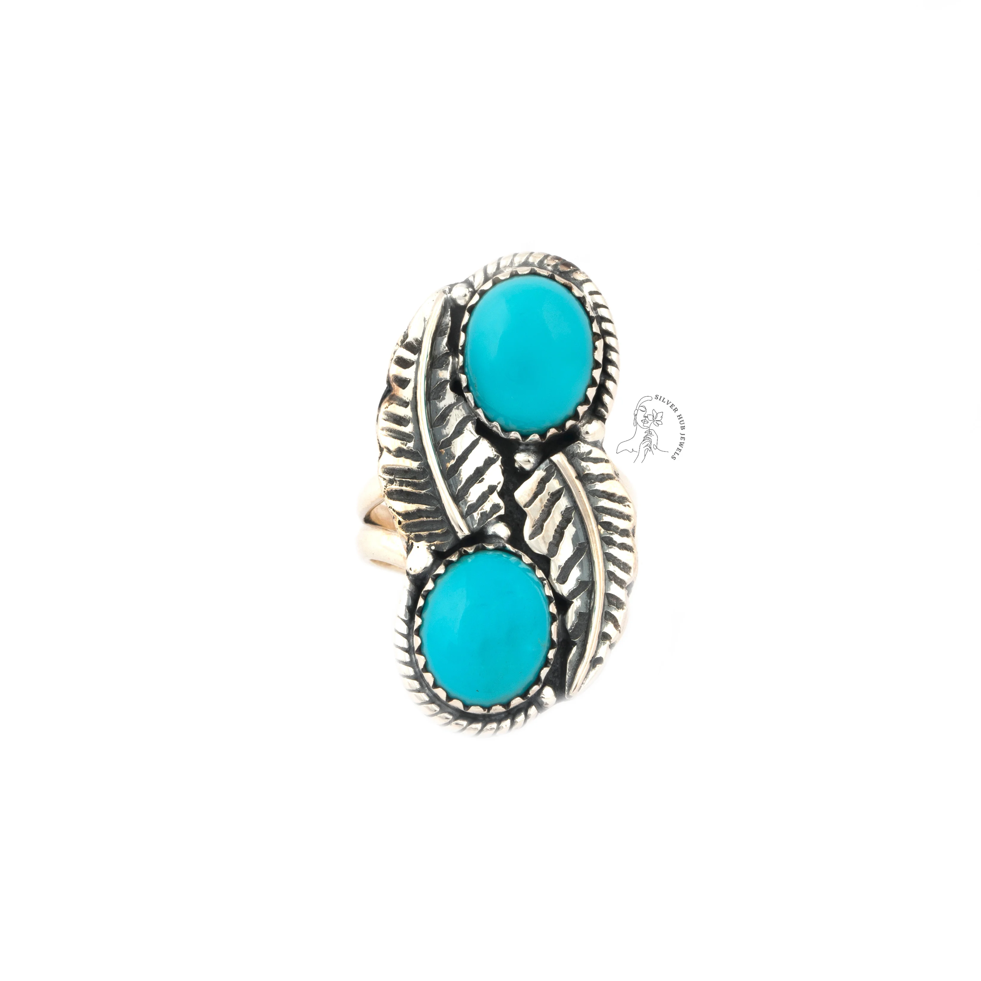 Sleeping Beauty Turquoise Gemstone Handmade Ring - 925 Sterling Silver