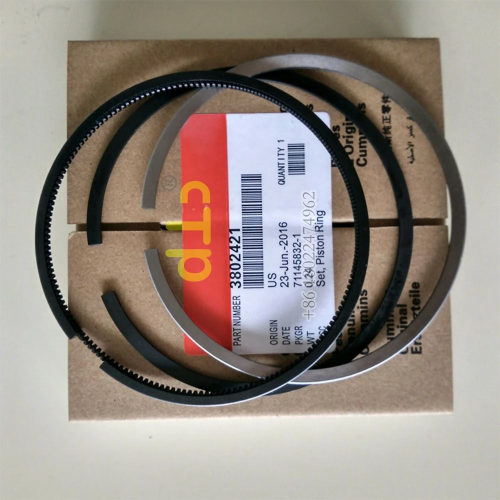Construction Machinery Part Diesel Engine Parts 5482359 3802421 Standard Piston Ring for Cummins  6B 6BT5.9 4BT3.9