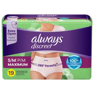 Best Size 4 Unscented Maxi Overnight Pads with Wings 48/Pack Always Ultra Night and Day Hygiene Diaper Disposal Bags