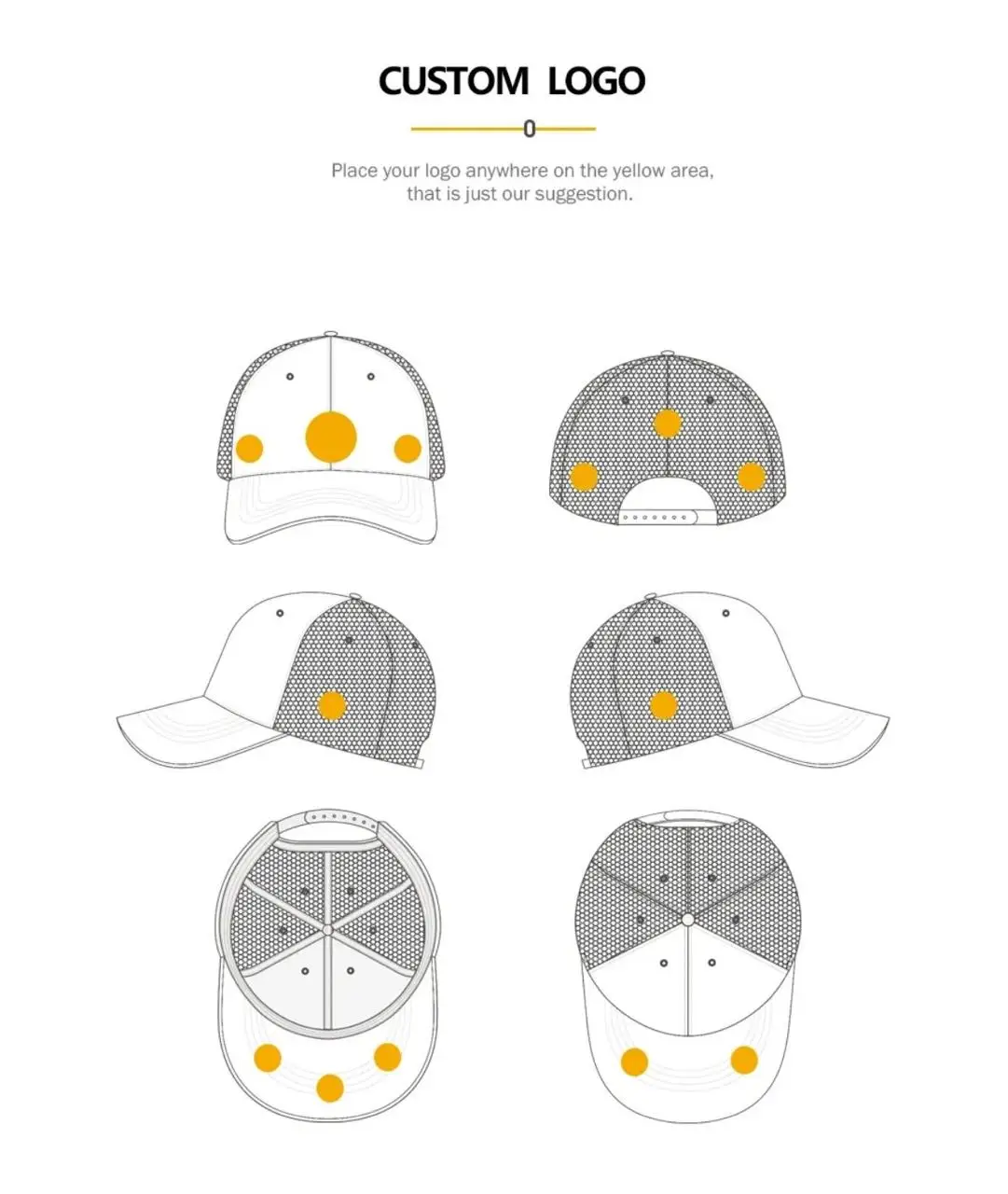 High Quality Designers Two Tone Baseball Cap Hats Custom Embroidery Logo 3 Panel Baseball Cap for Men and Women