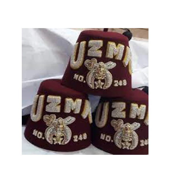 Шляпа Masonic Fez вудбери антиквариат онлайн Shriner Bejeweled шляпа легиона банное