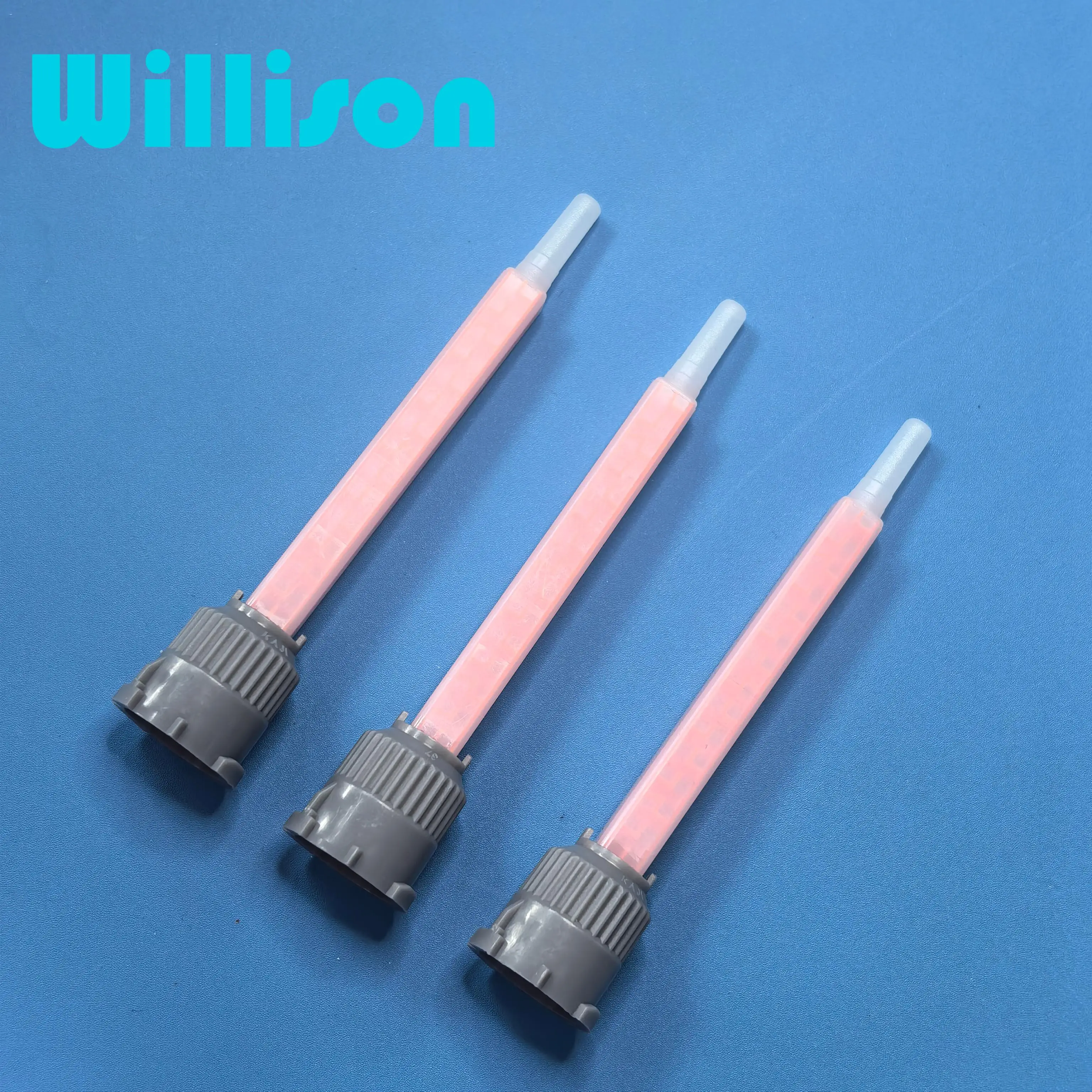 MBQX05-16L 10:1 Red Mixer Static Mixer Element Epoxy Tip Silicone Sealant Tips Nozzle Mixer Mixing Nozzles MB06-16 10:1