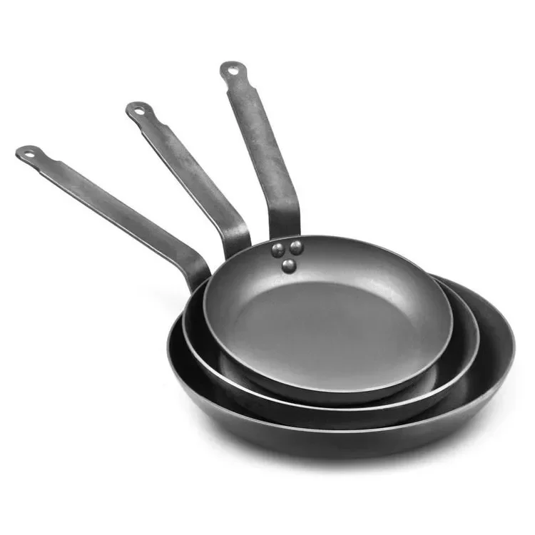 Professional Cookware Carbon Steel Frying Preseasoned Wok Pan Buy