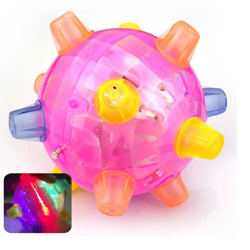 Светодиодная подсветка прыгающий танцующий музыкальный Мигающий Прыгающий шар забавная игрушка электрические игрушки танцевальные шары для детей и