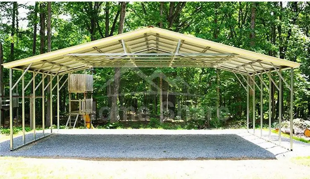 Waterproof Outdoor Garage Canopy Storage Shed Metal Frame Carport For ...