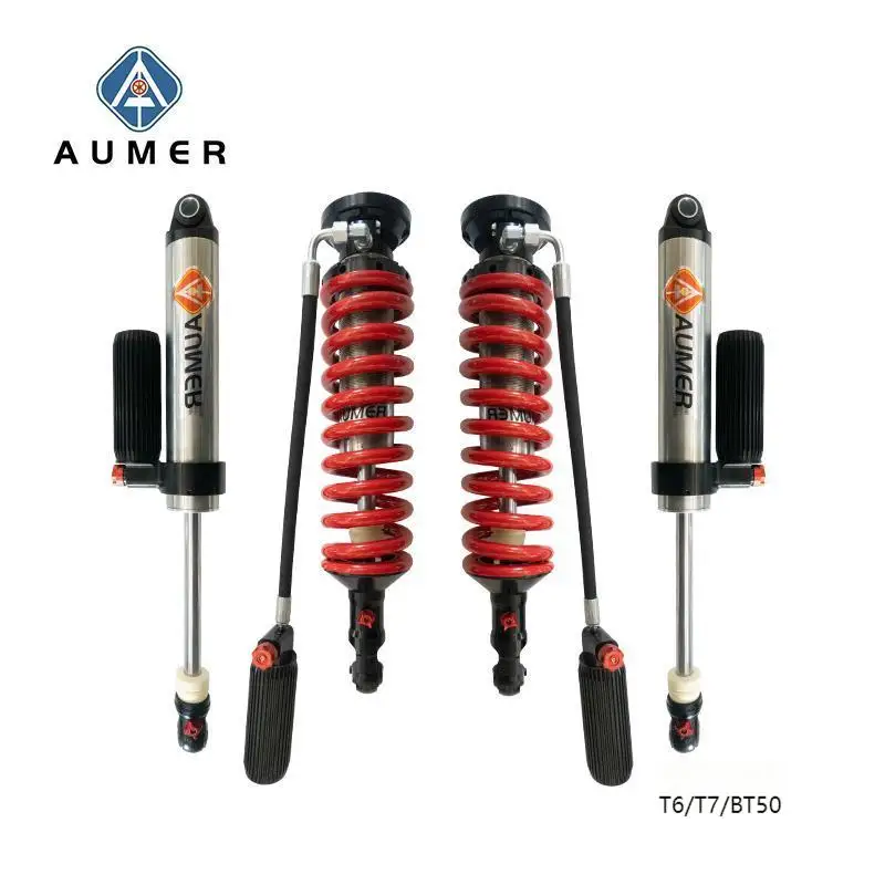 Aumer 4x4 Compression and Rebound Adjustable Shock Absorber Lift Suspension Kit for Ford Ranger Wildtrak T6 T7 T8 T9 MAZDA BT50