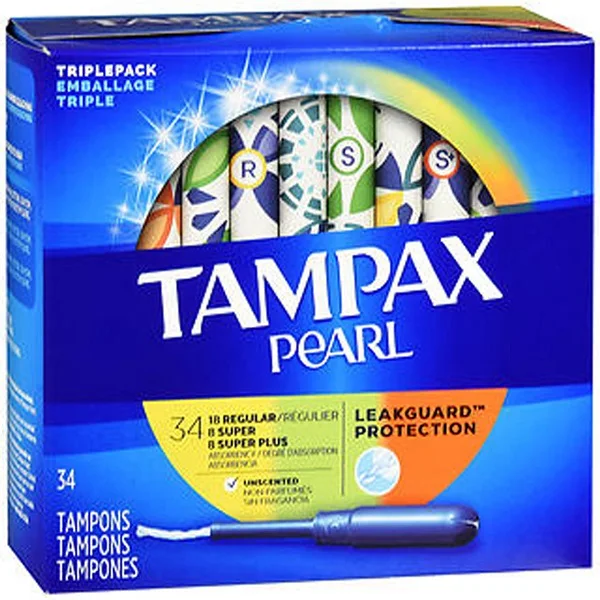 High Quality Tampax Tampons For Feminine Hygiene / Tampax Pearl Tampons Multipack Super/super