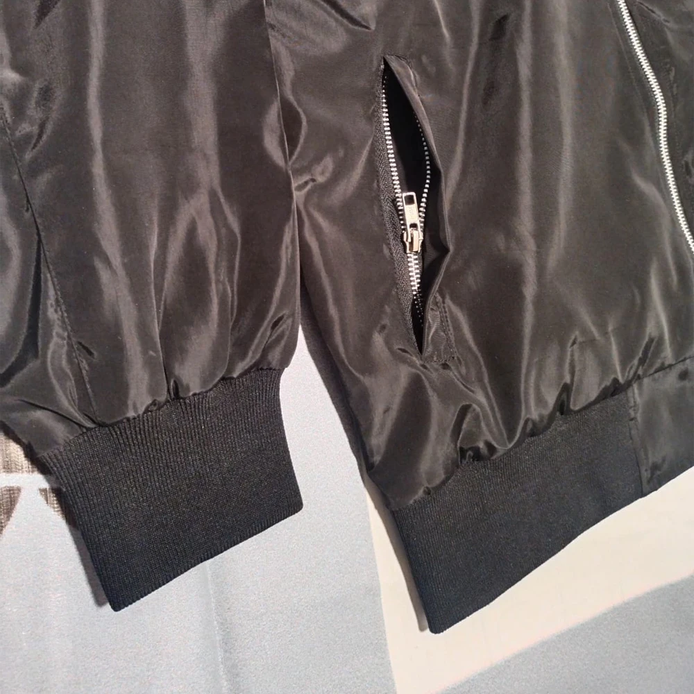 Custom Two Piece Windbreaker Short Jacket Patchwork Zip Up Nylon