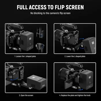 NEEWER PS013 Foldable V Mount Battery Plate with Arca Type QR Plate product image