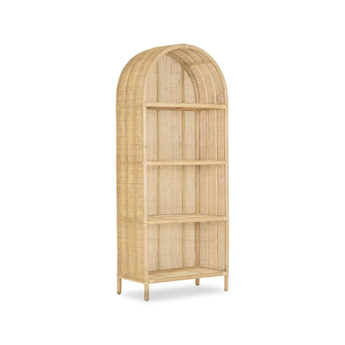Essentials 4shelf Rattan Bookcase With bing Rattan Cane Bookshelf