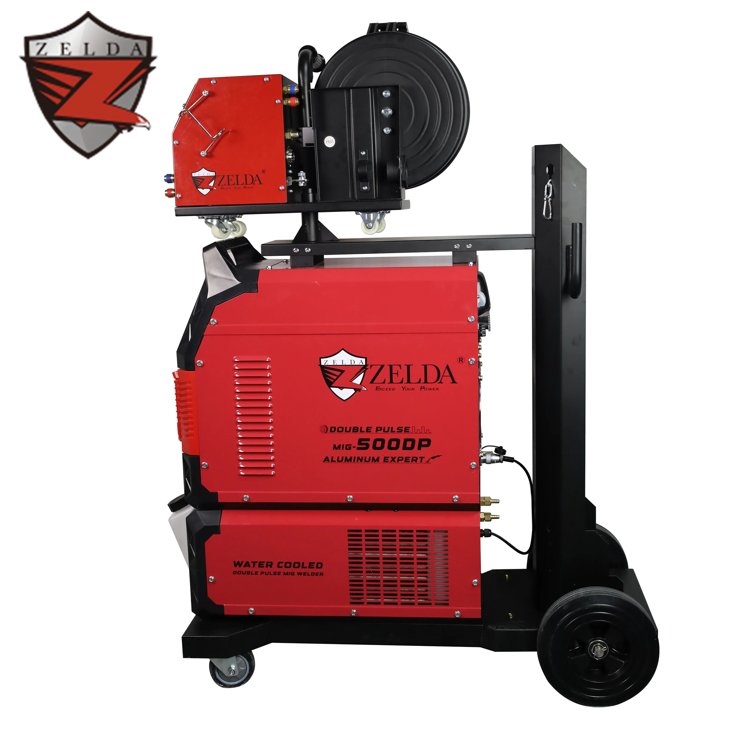 Water Cooled Synergic IGBT Module Pulse Double Pulse Mig Welder  Heavy Duty Automatic Aluminum 500A 380V Mig Welding Machine