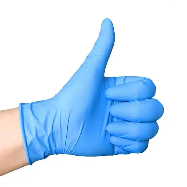 4.5g 5.0g 7.0g Black Disposable Flexible Tattoo Nitrile Gloves guantes de nitrilo powder free Nitrile Disposable Gloves