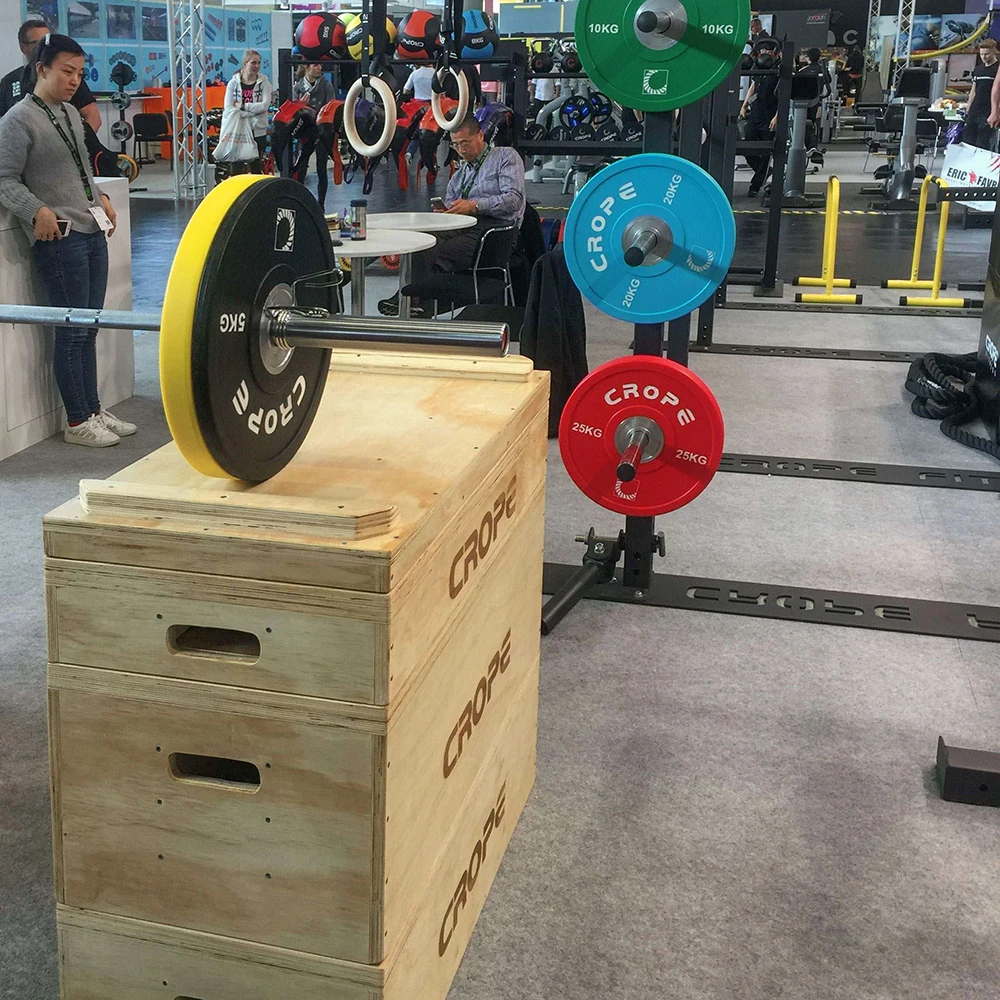 Smartfit Weightlifting Platform Wooden Stackable Jerk Blocks Boxes