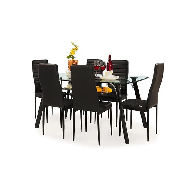 Baleno Glass Dining Table 6 Seater With Modern Design Buy New