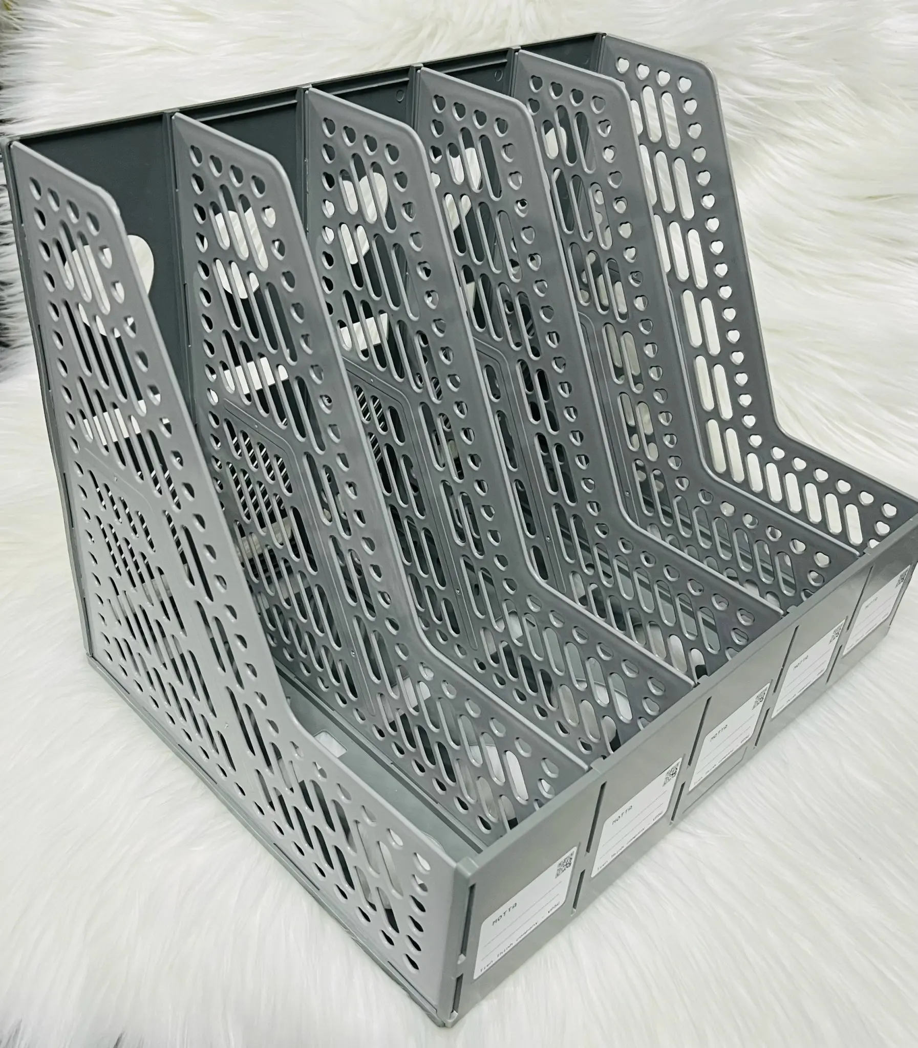 School & Office Stationary Sturdy Durable Grey And Blue Colors L Shape