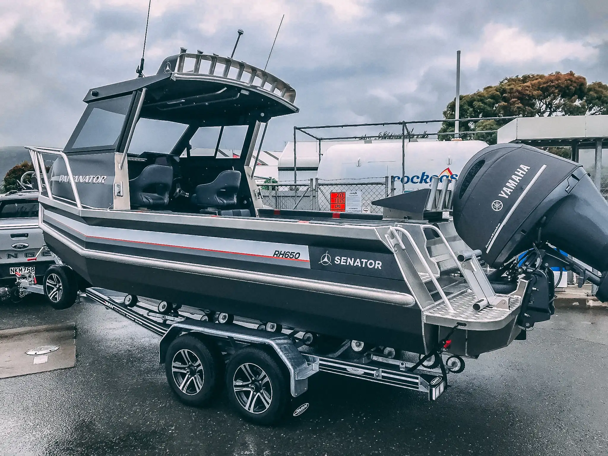 Kinocean 6.5m Hardtop Fishing Boat Aluminum Shallow Draft Speed Yacht Ship With Center Console