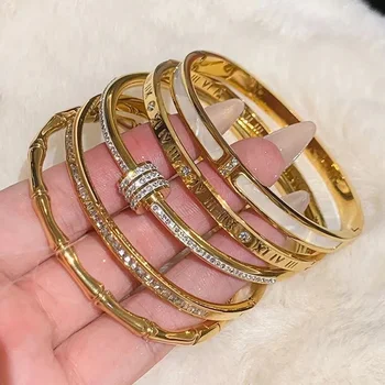 Waterproof Fashion Jewelry Bracelet High Quality Jewelry Bangles Bijoux en acier inoxydable stainless steel bracelet