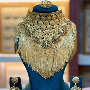 Dubai Classic Style 24K Gold Plated Fashion Jewelry Set