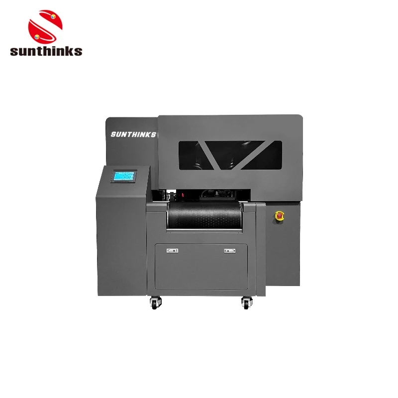 Sunthinks Single Pass UV Ink Plastic Printer Acrylic Flatbed Inkjet UV Printer Single Pass UV Label Printer