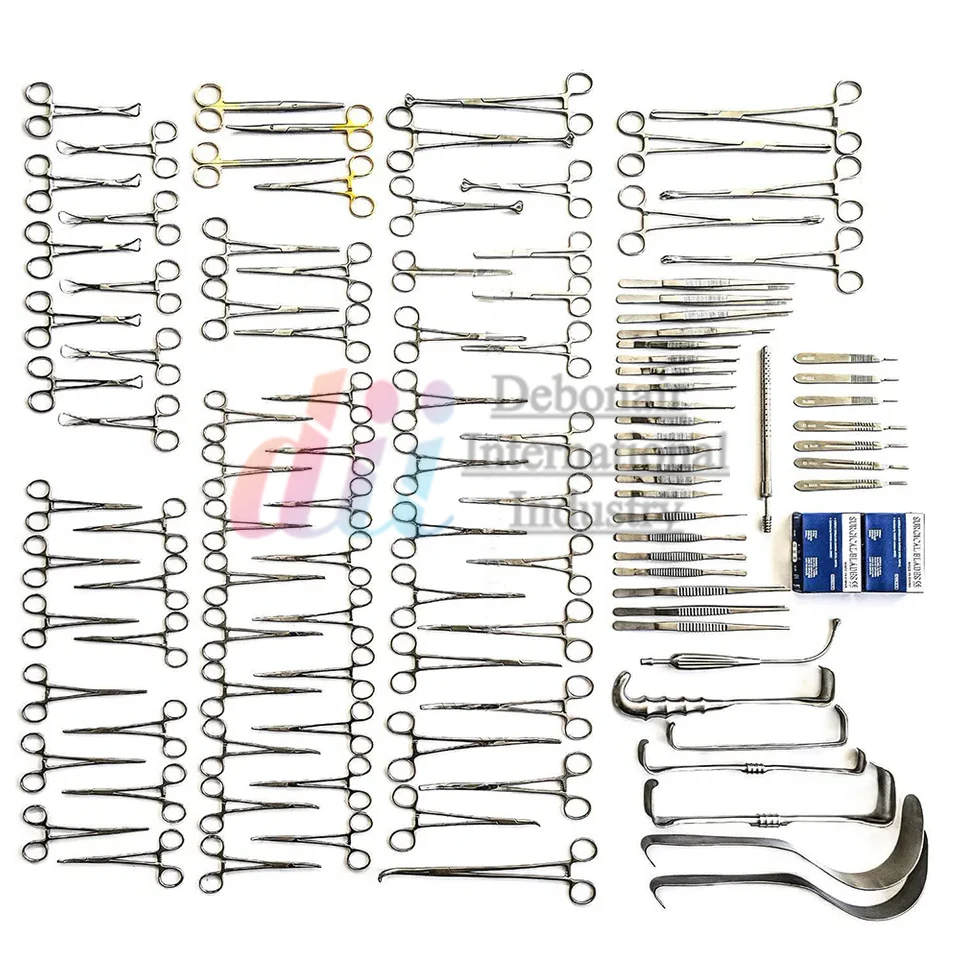 Basic Laparotomy Set Of 108 Pcs Surgical Medical Instruments Abdominal