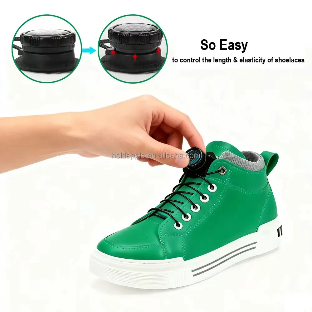 Cordones de zapatos con hebilla automática, cordones de zapatos de