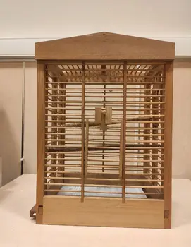 送料無料 手作り木製鳥かご DIY 大型インコ用鳥かご 収納可能