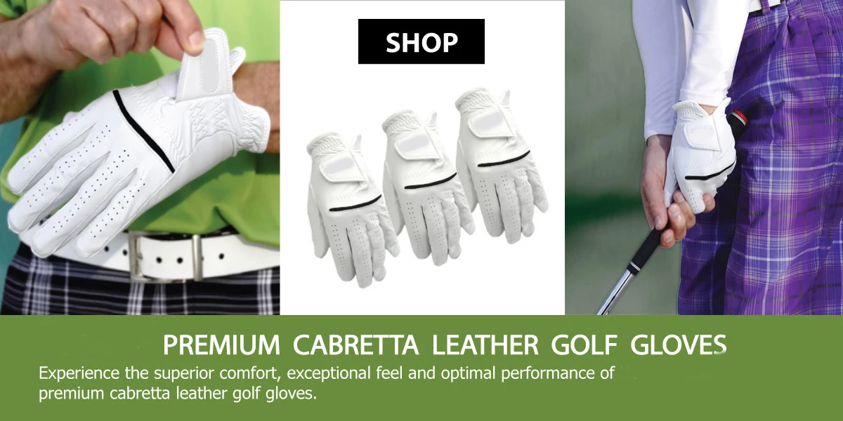 Golf glove custom cabretta leather golf gloves with magnetic ball marker