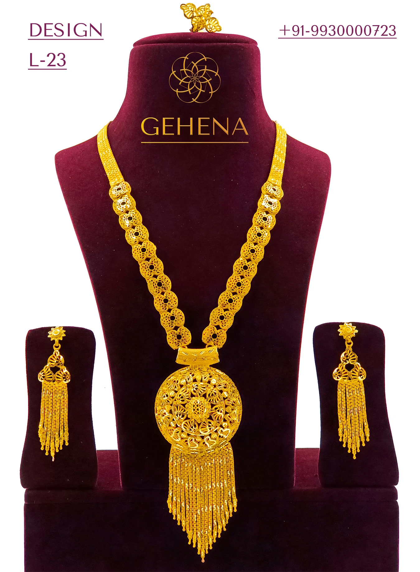 Collier Long Plaqué Or 14 Carats Sur Argent 925 - 36 Pouces, Style Vintage Whitney Kelly