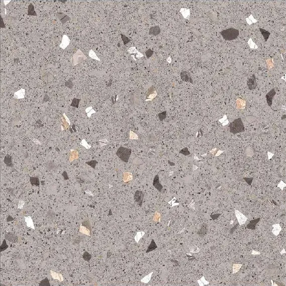 Attractive Terrazzo Collection in 600x600mm Ceramic Floor Tiles in White Color Top Quality Cheap Price by Novac Ceramic
