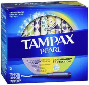 Best Quality Feminine Hygiene Tampax Pearl Compak Plastic Regular Absorbency Unscented Tampons Ready for Shipping Now