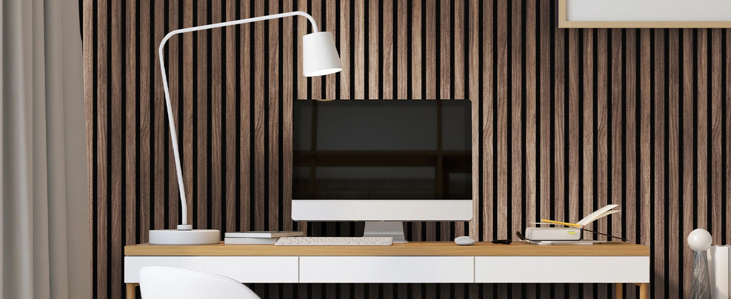 Modern Acoustic Slat Wood Panels Soundproof Fireproof NRC 80% MDF Wall Panels for Interior Decor Apartments Hotels Music Studios supplier