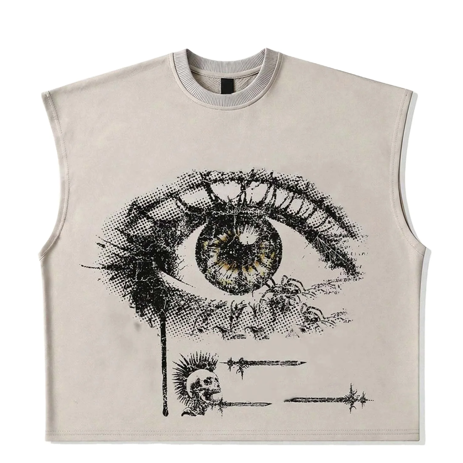 Custom High Quality Graphic printed Vintage Tank Top 100% Cotton Soft Breathable Fabric New Trendy Street wear Style For Unisex