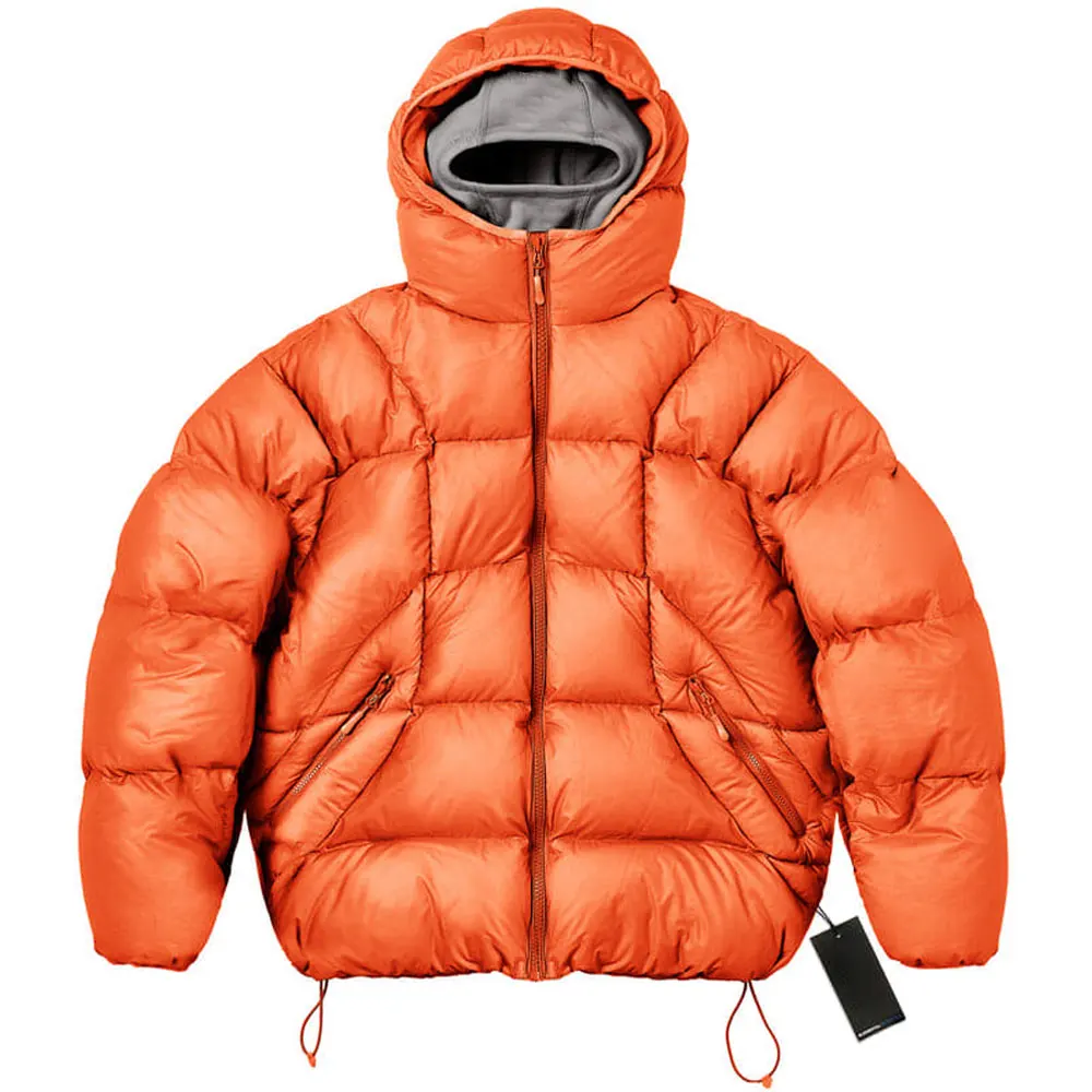 Customizable Balaclava Puffer Jacket for Winter Protection with Water Resistant Fabric Men's Jackets