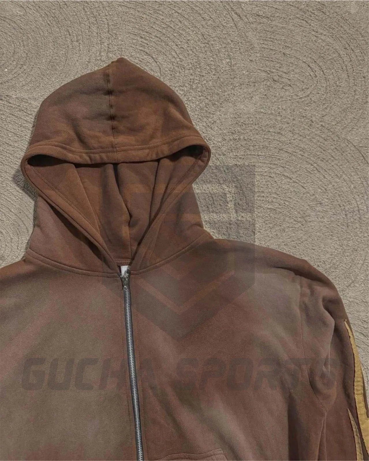 Custom Streetwear Acid Washed Sweat Suits Zipper Hoodies Tracksuit Set ...