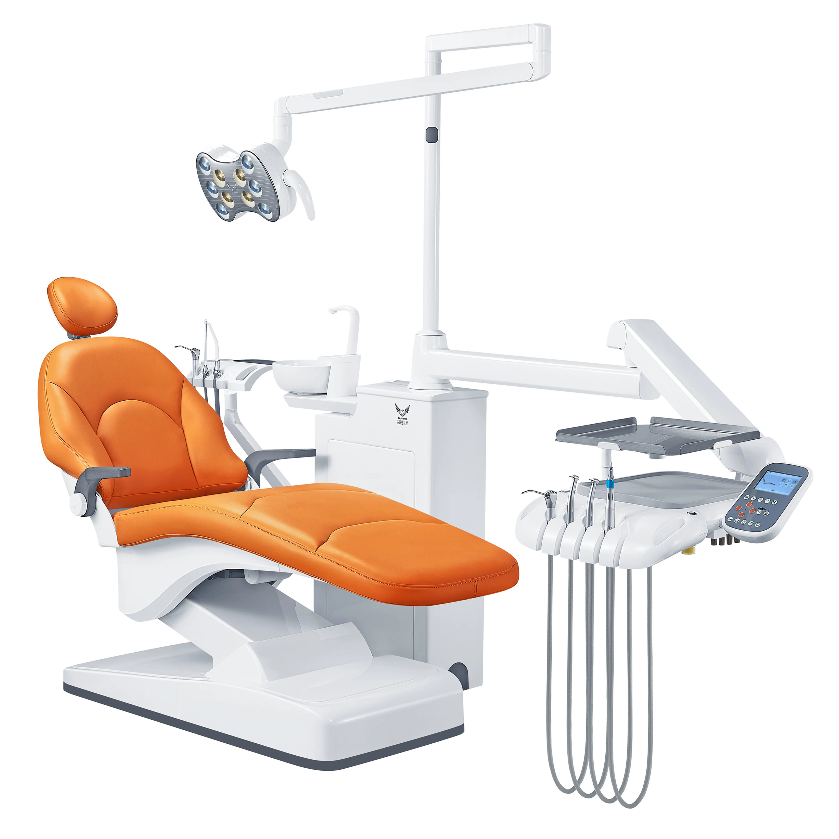 Floor-fixed Side Box Dental Chair with CE/ISO/US Certification