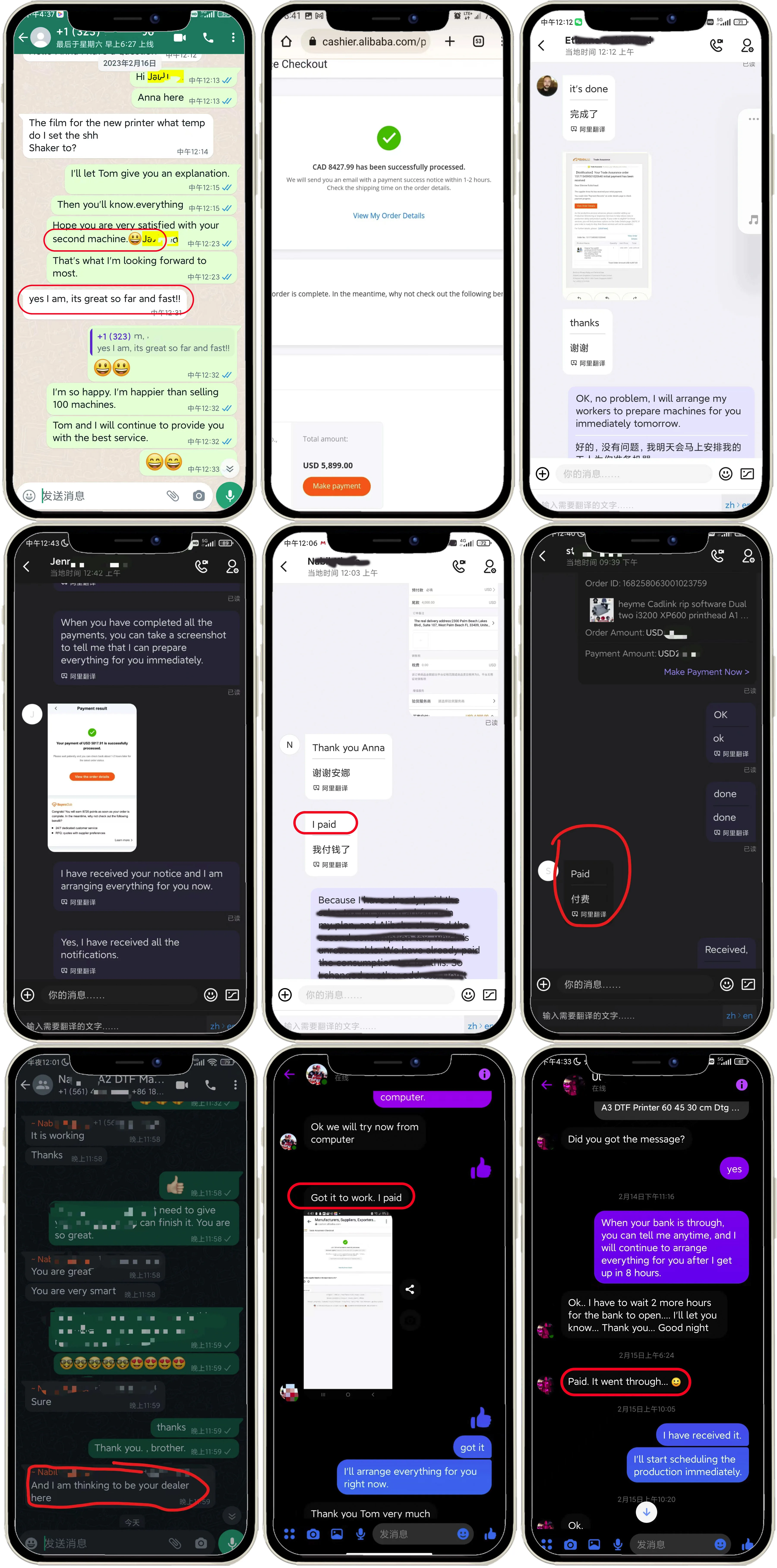 工厂为L1800 Dx5 1390 t恤打印机制造良好的Dtf油墨1000毫升Dtg油墨纺织油墨